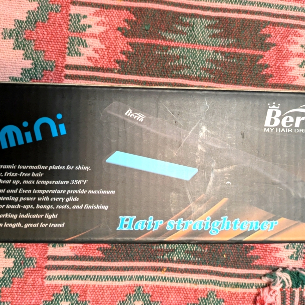 Mini Tourmaline Hair Straightener.  Great For Traveling.